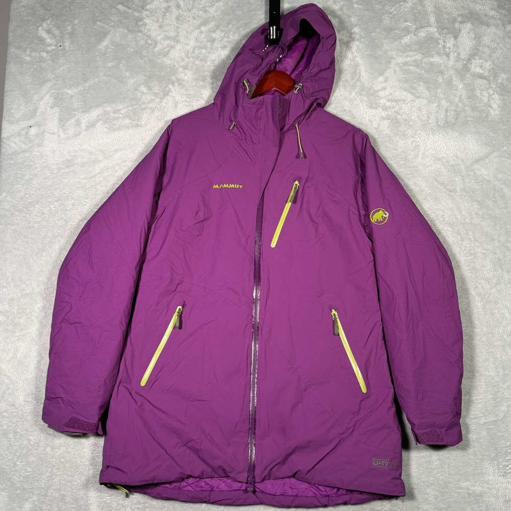 Mammut Jacket Womens L Purple Drytech Premium Ajungilak OTI Climate Ski Misaun‎